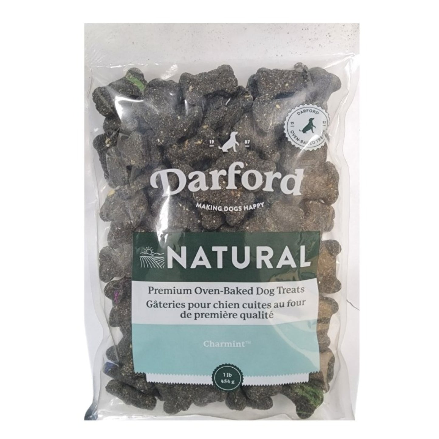 Gâteries naturels pour chien - Charbon et menthe / 454g