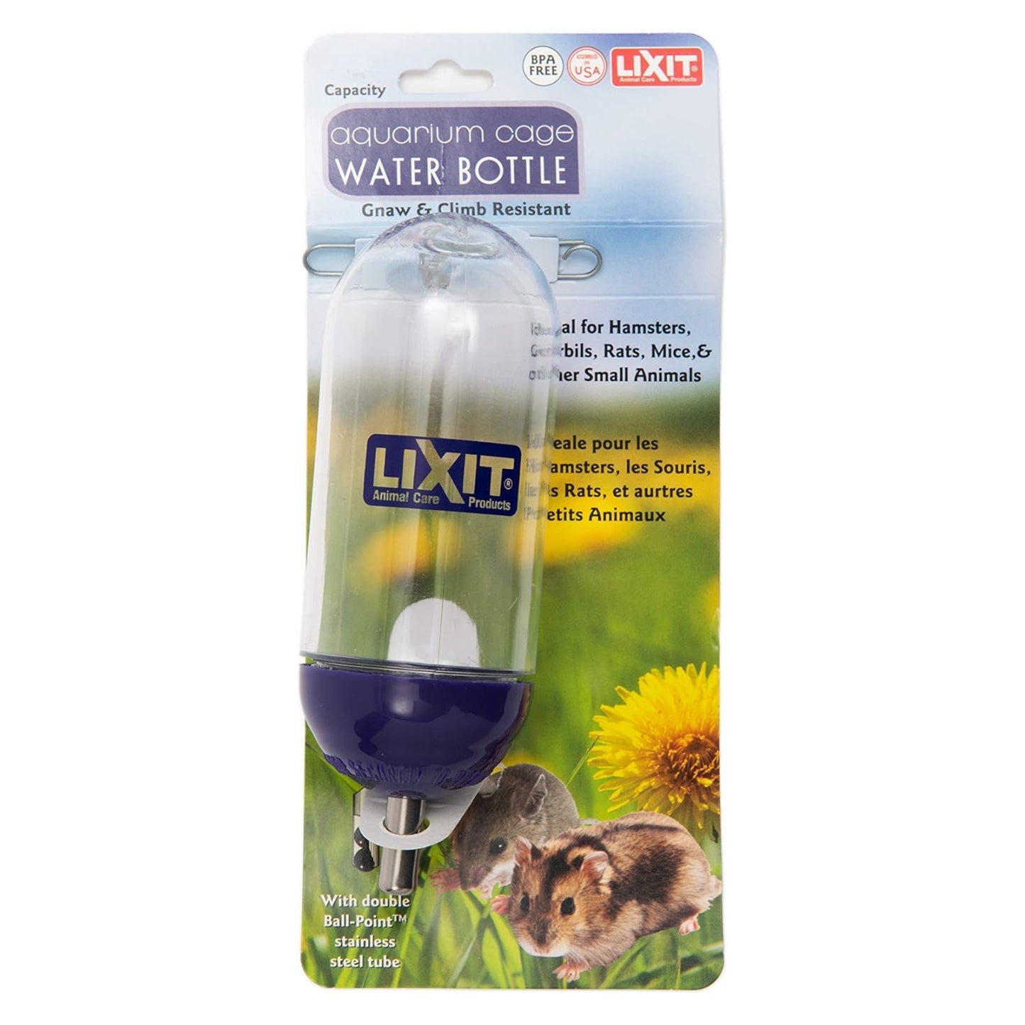 Bouteille d'eau pour petits animaux