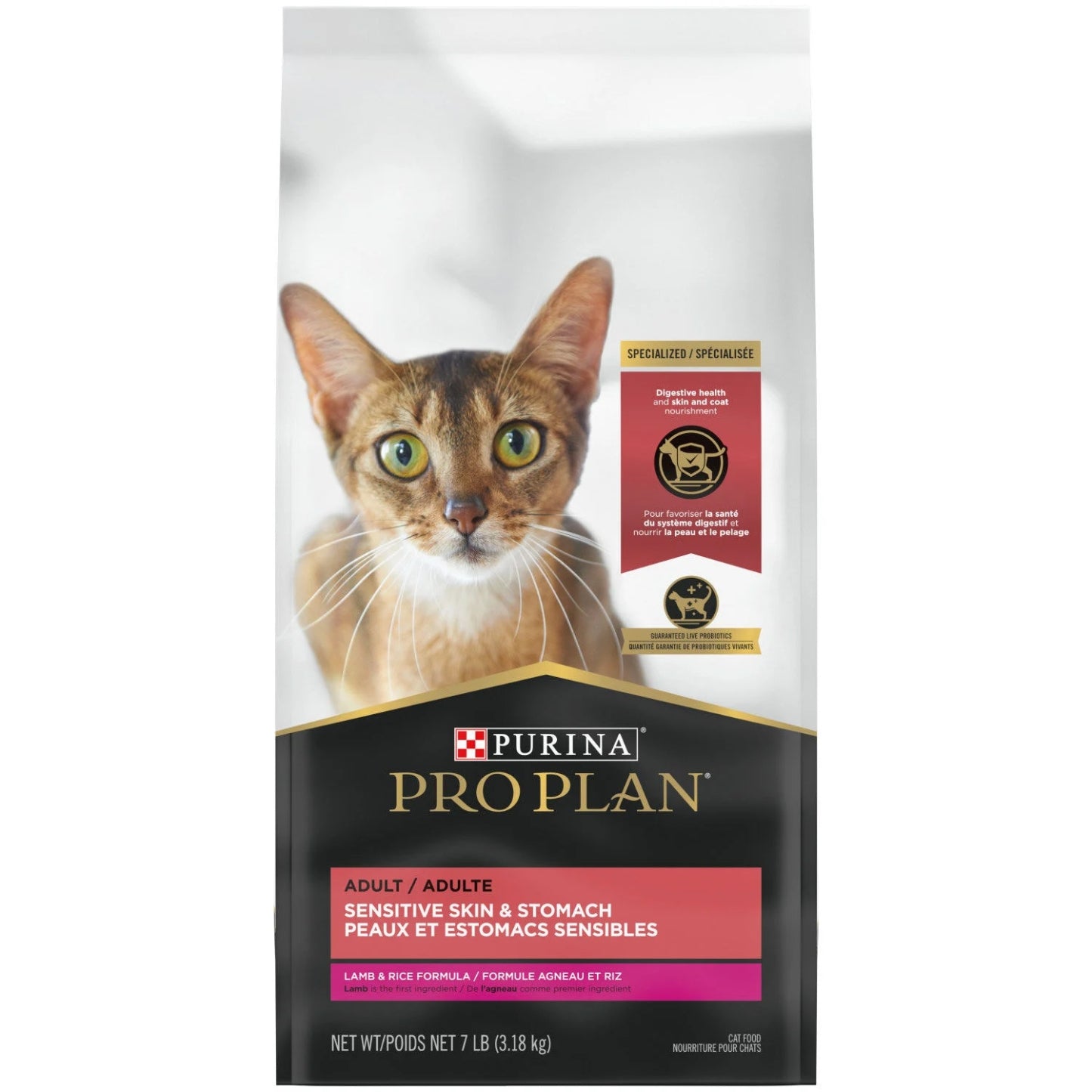 PRO PLAN | Nourriture pour chat adulte - Peaux et estomacs sensibles - Agneau et riz